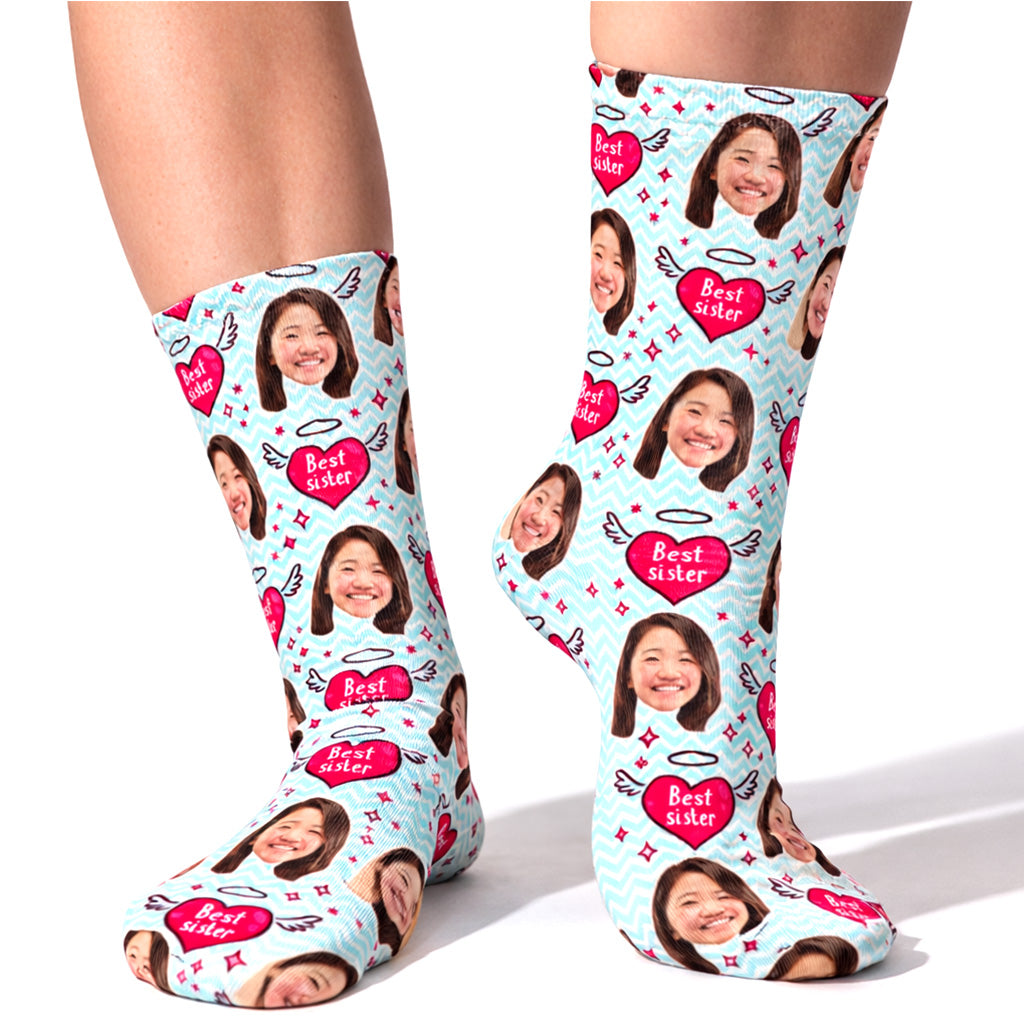 Best Sister Angel Socks