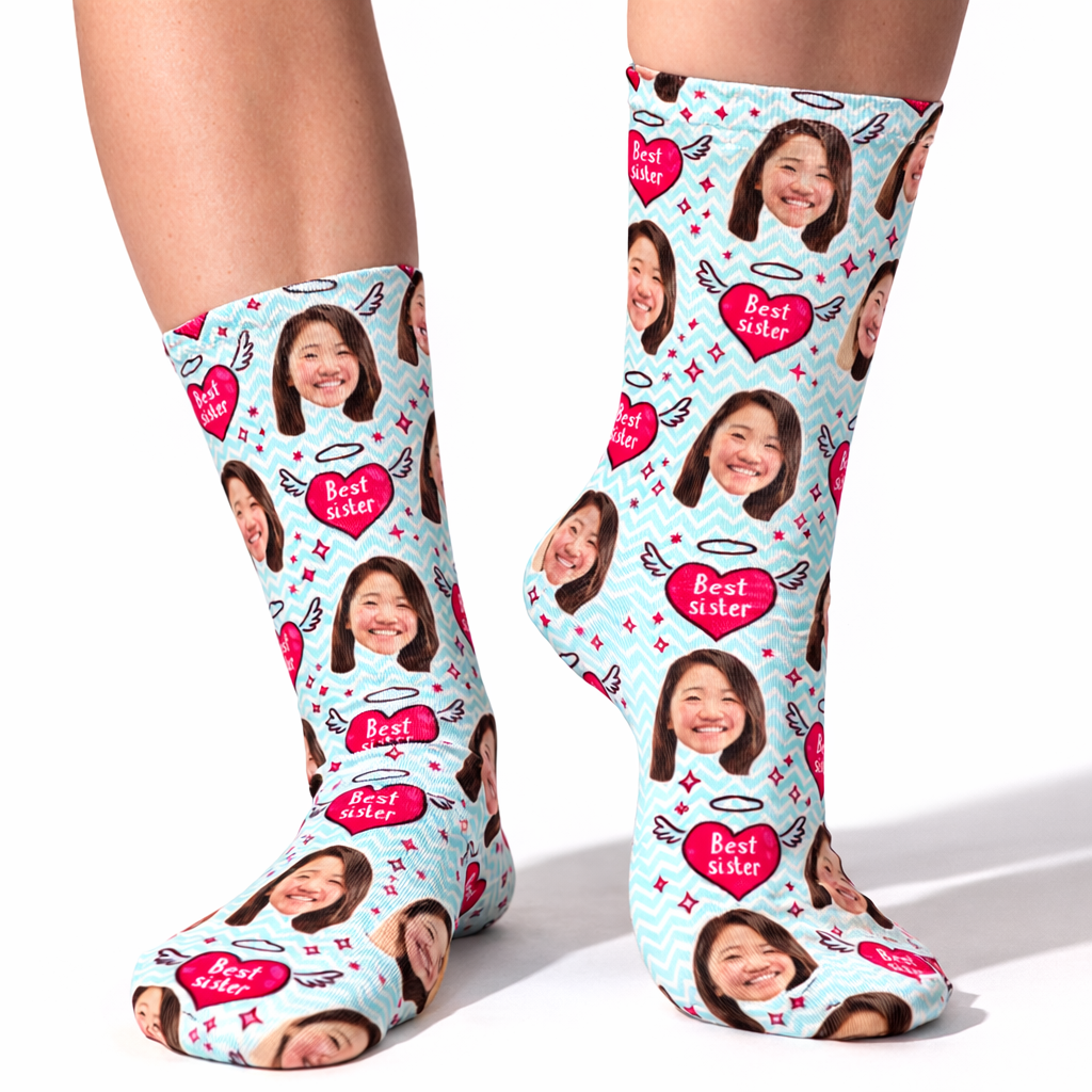 Best Sister Angel Socks