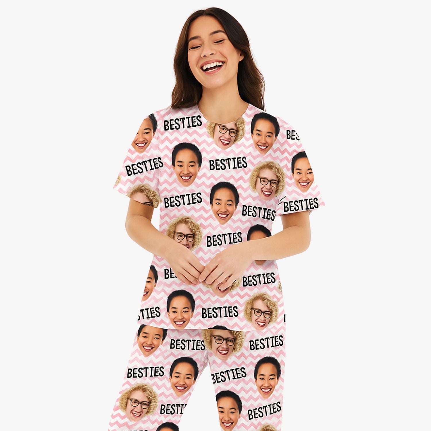 Women's Besties Personalised Pyjamas - Trouser Set