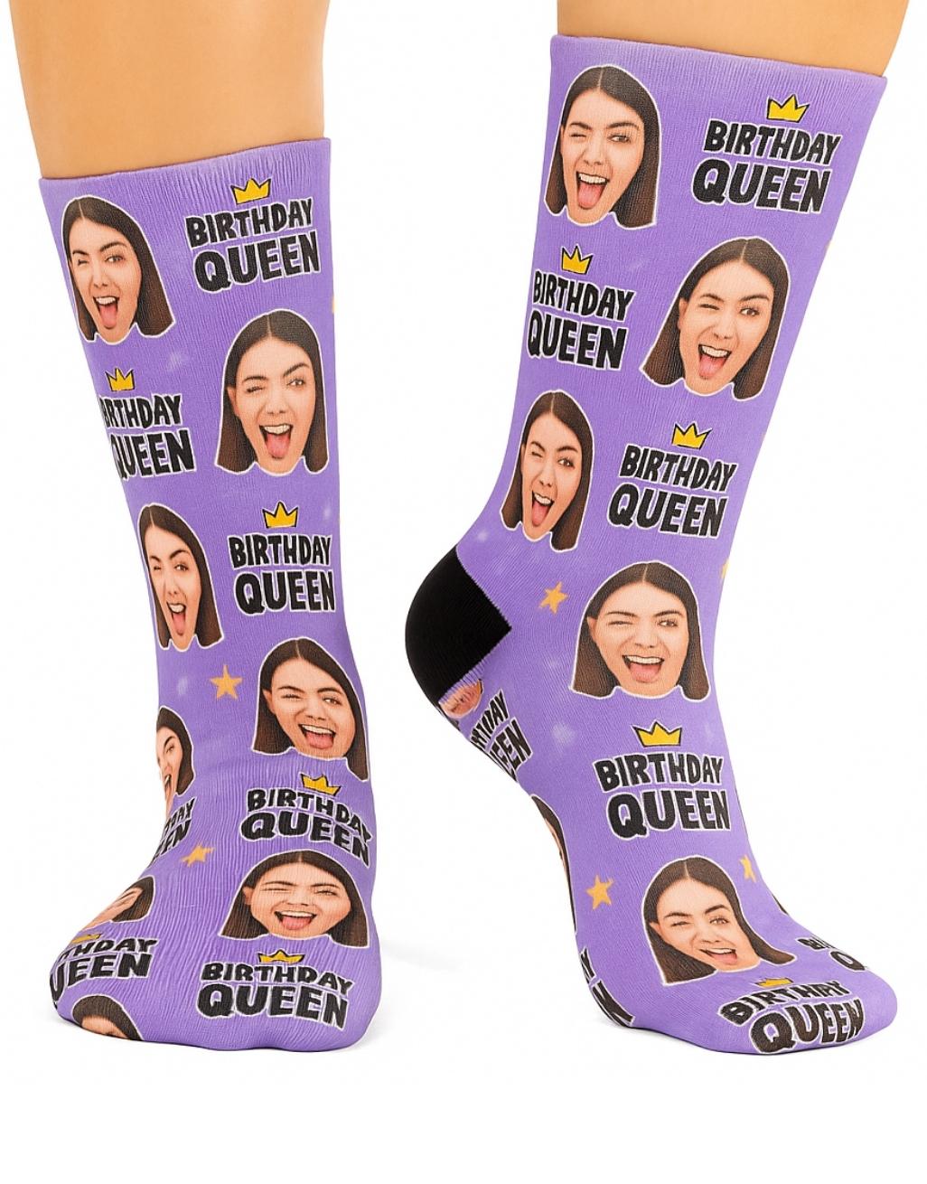 Birthday Queen personalised Socks