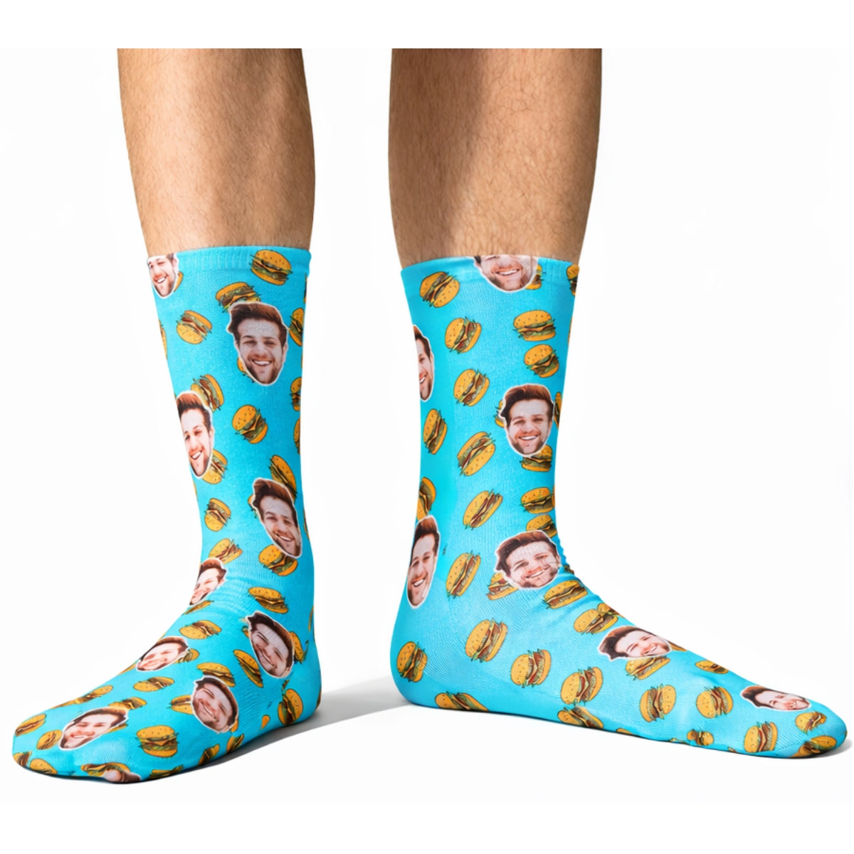 Burger Face Socks