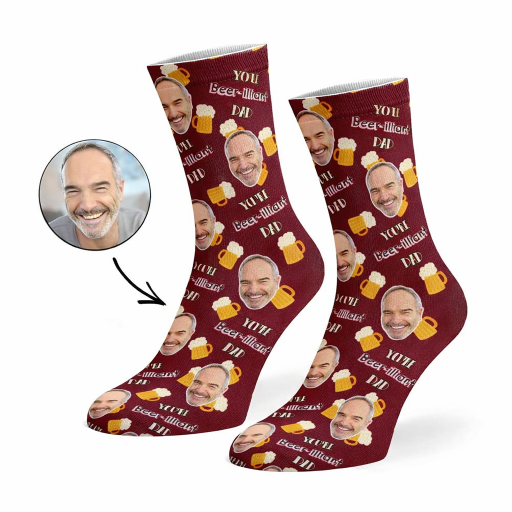 Beer-illiant Dad Socks