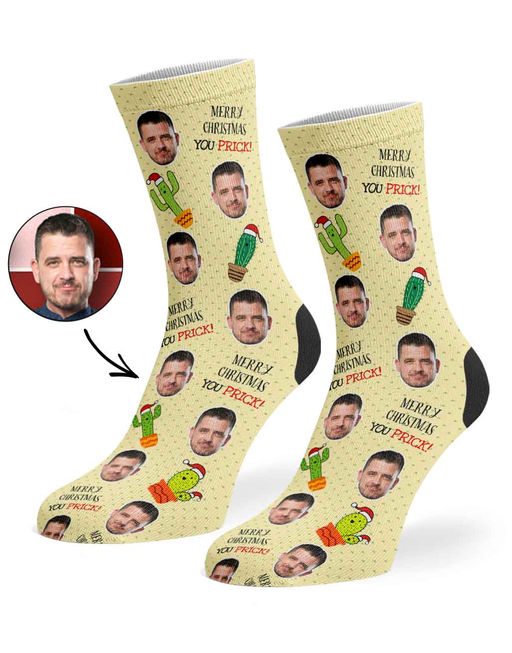 Merry Christmas You Prick Socks