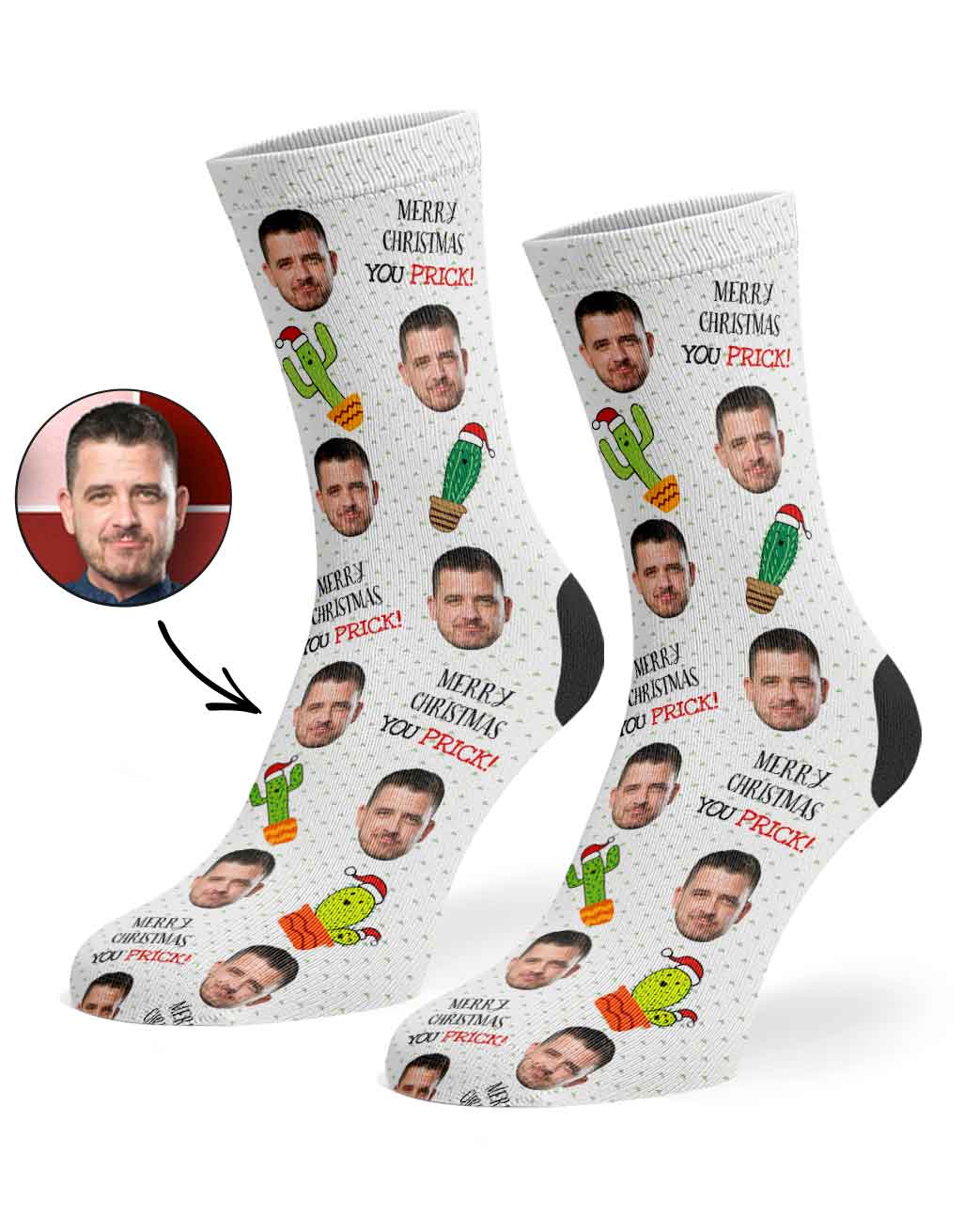 Merry Christmas You Prick Socks