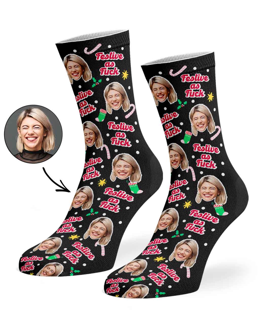 Festive As Fuck Christmas Socks