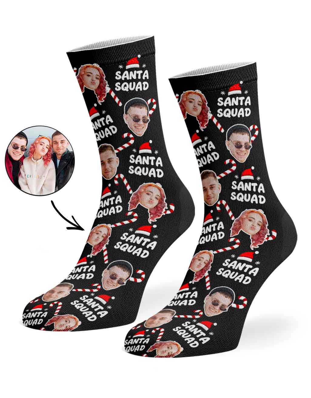 Santa Squad Christmas Socks