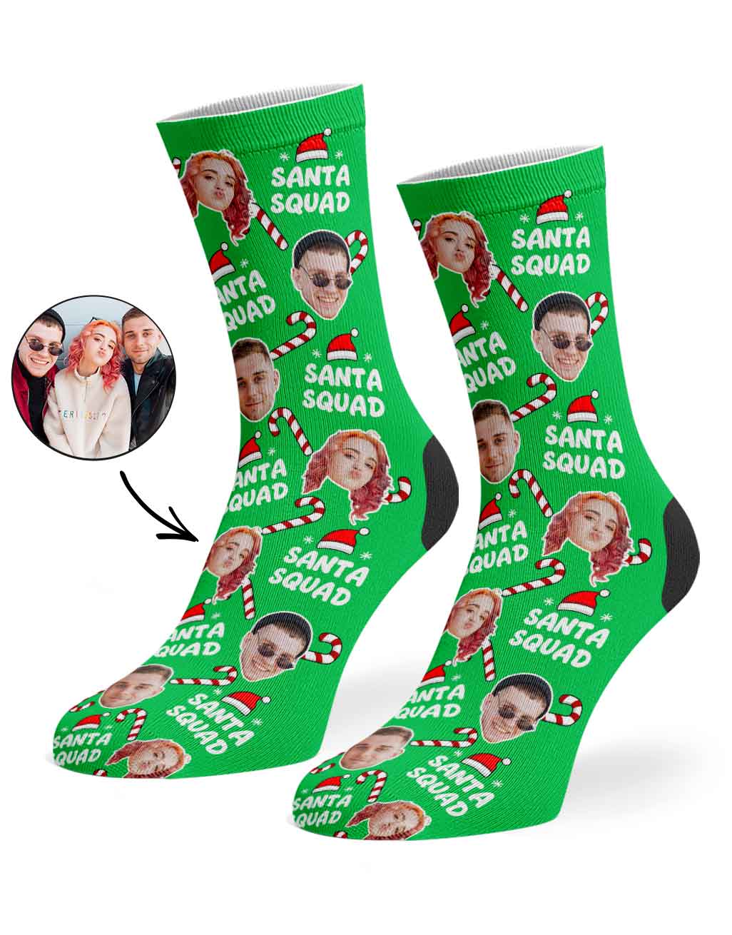 Santa Squad Christmas Socks