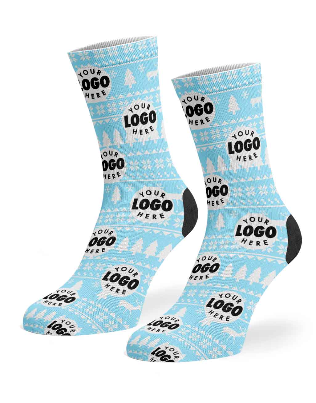 Your Logo Nordic Christmas Socks