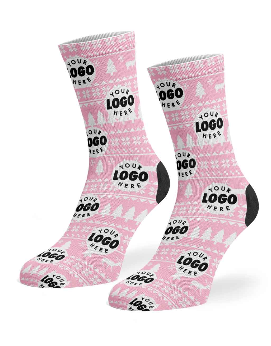 Your Logo Nordic Christmas Socks