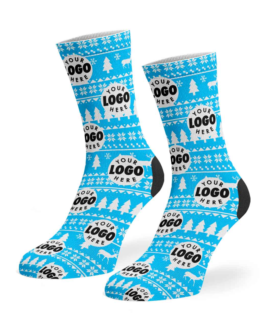Your Logo Nordic Christmas Socks