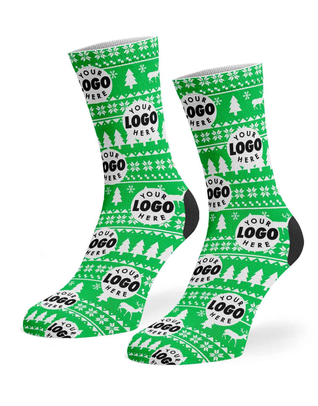 Your Logo Nordic Christmas Socks