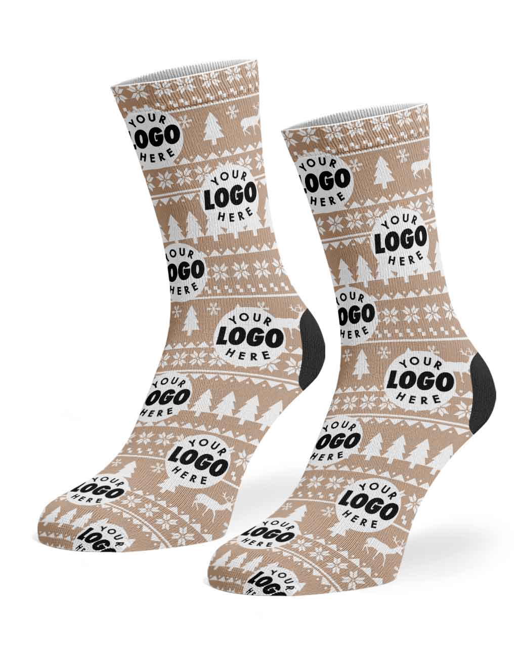 Your Logo Nordic Christmas Socks