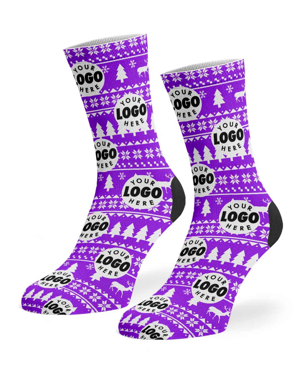 Your Logo Nordic Christmas Socks