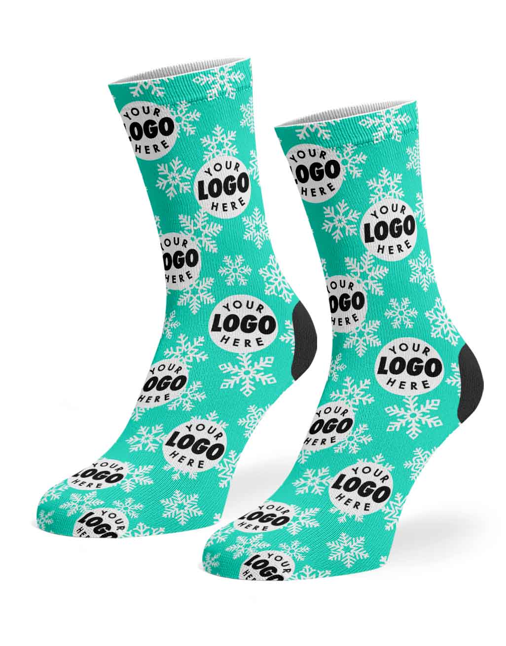 Snowflake Logo Christmas Socks