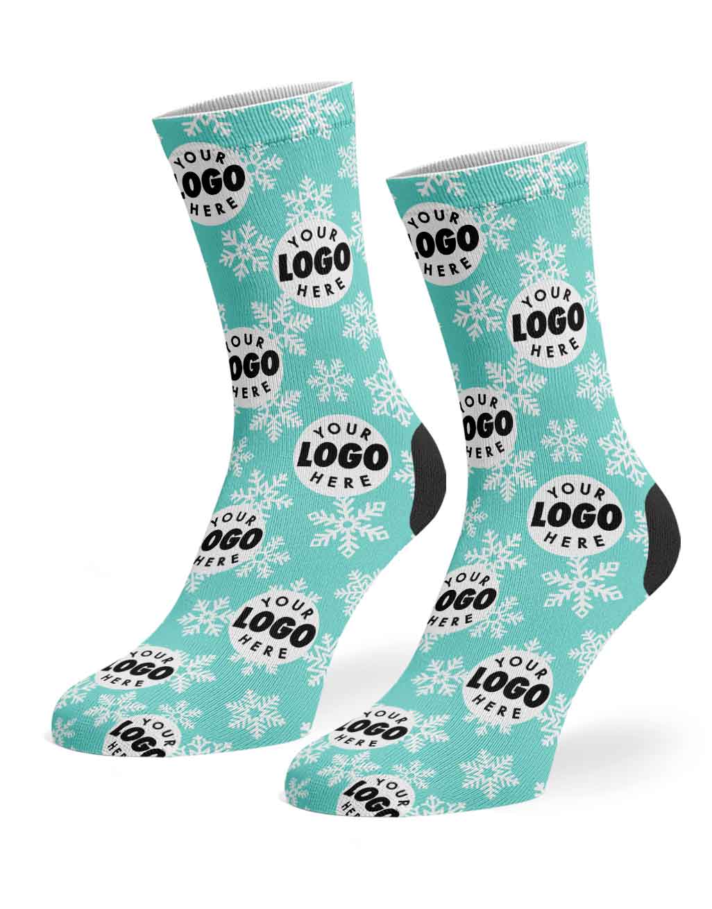 Snowflake Logo Christmas Socks