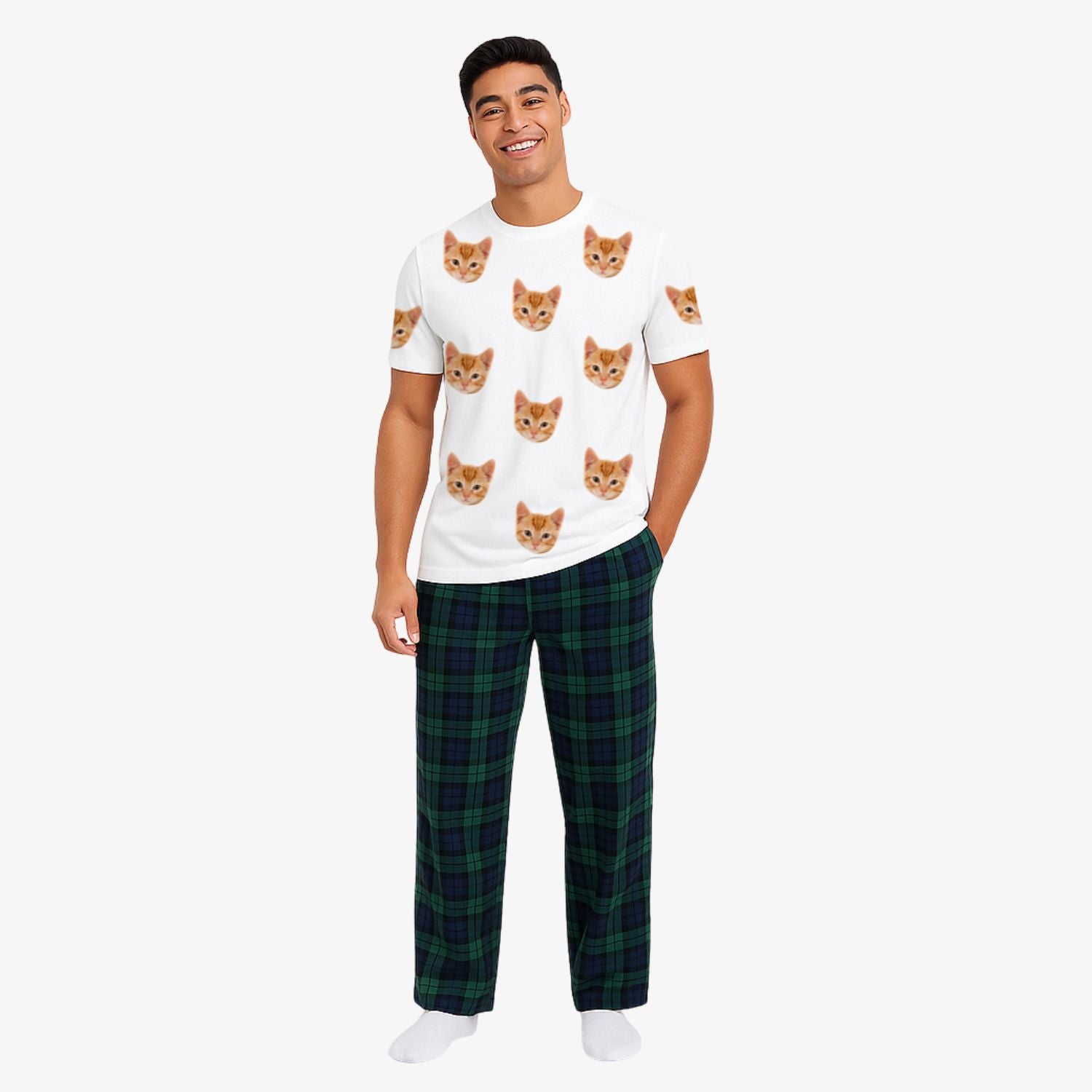 Men's personalised Cat Pyjamas