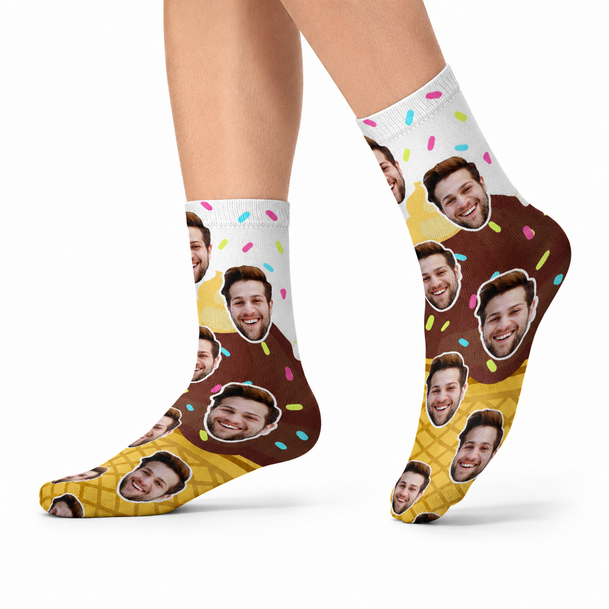 Chocolate Ice Cream Socks
