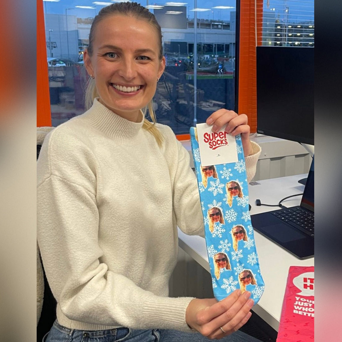 Christmas Snowflake Socks