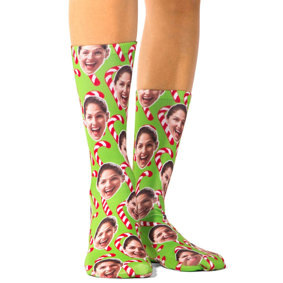 Christmas Candy Cane Socks