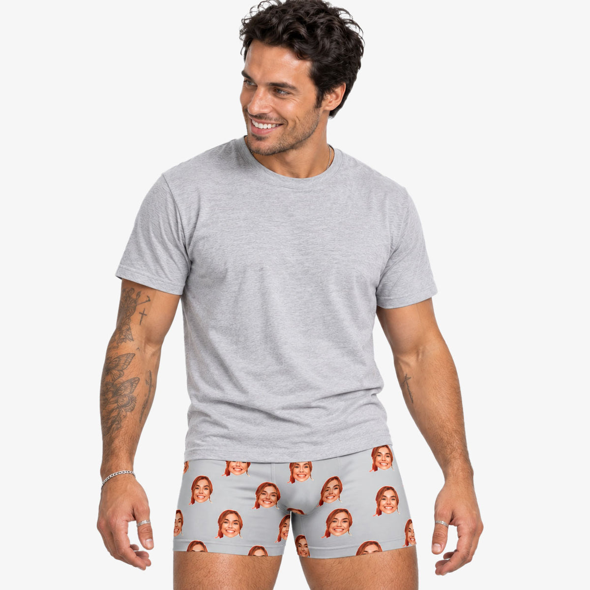 Custom Printed Face Boxers