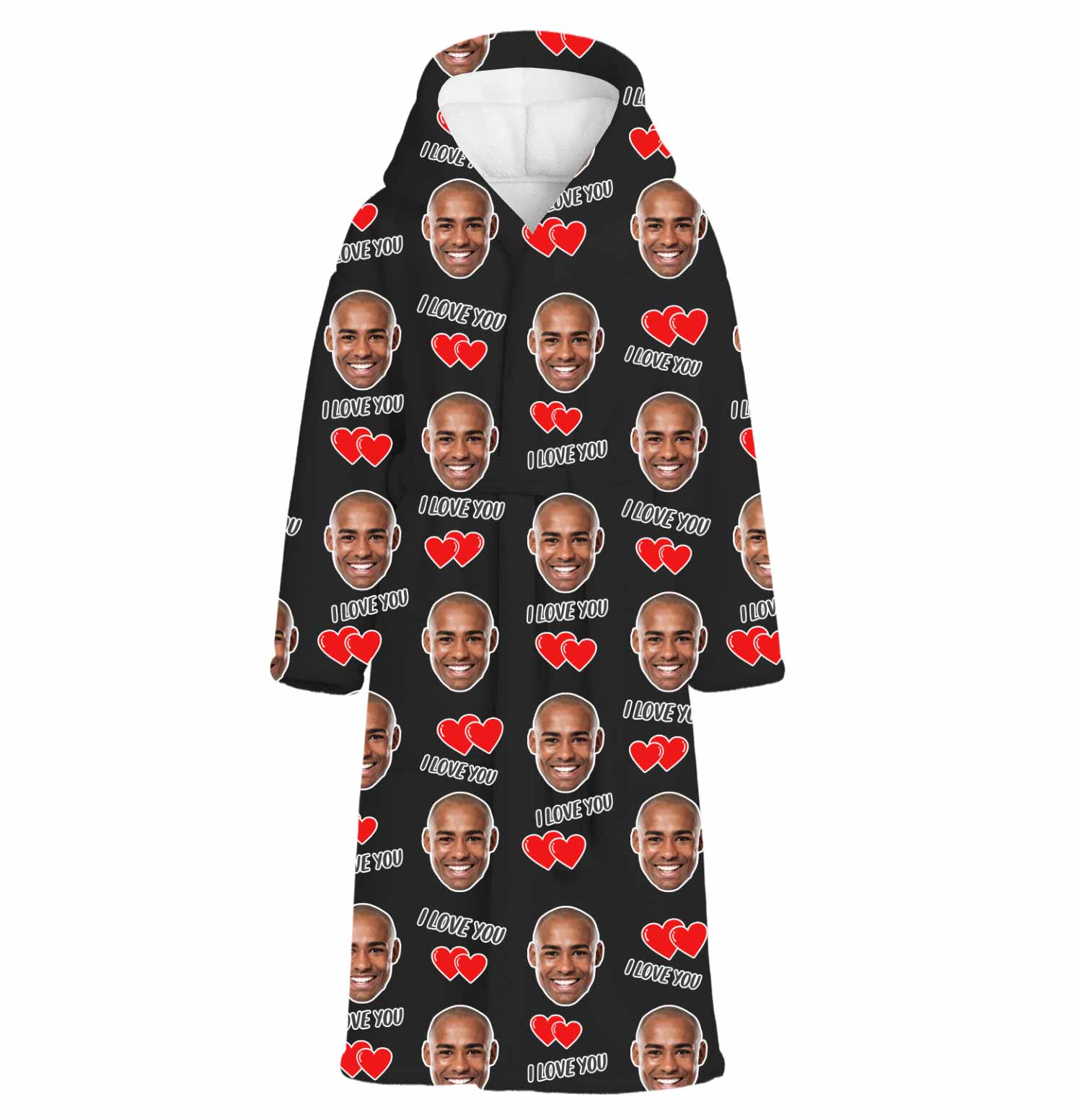 I Love You Personalised Dressing Gown