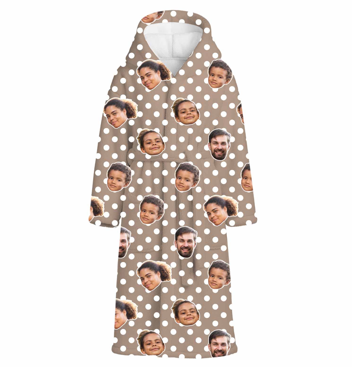 Polka Dot Personalised Dressing Gown