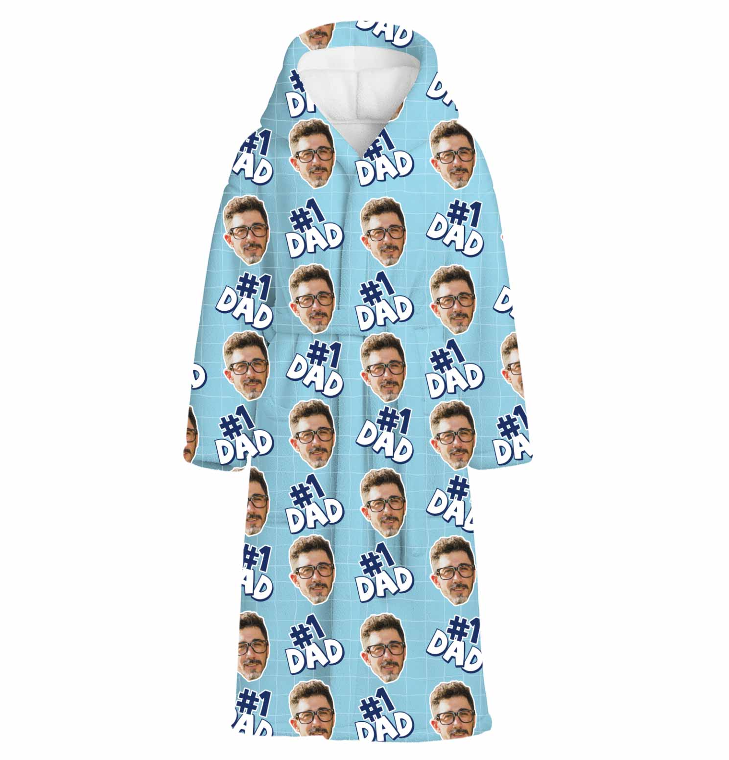 Number 1 Dad Personalised Dressing Gown
