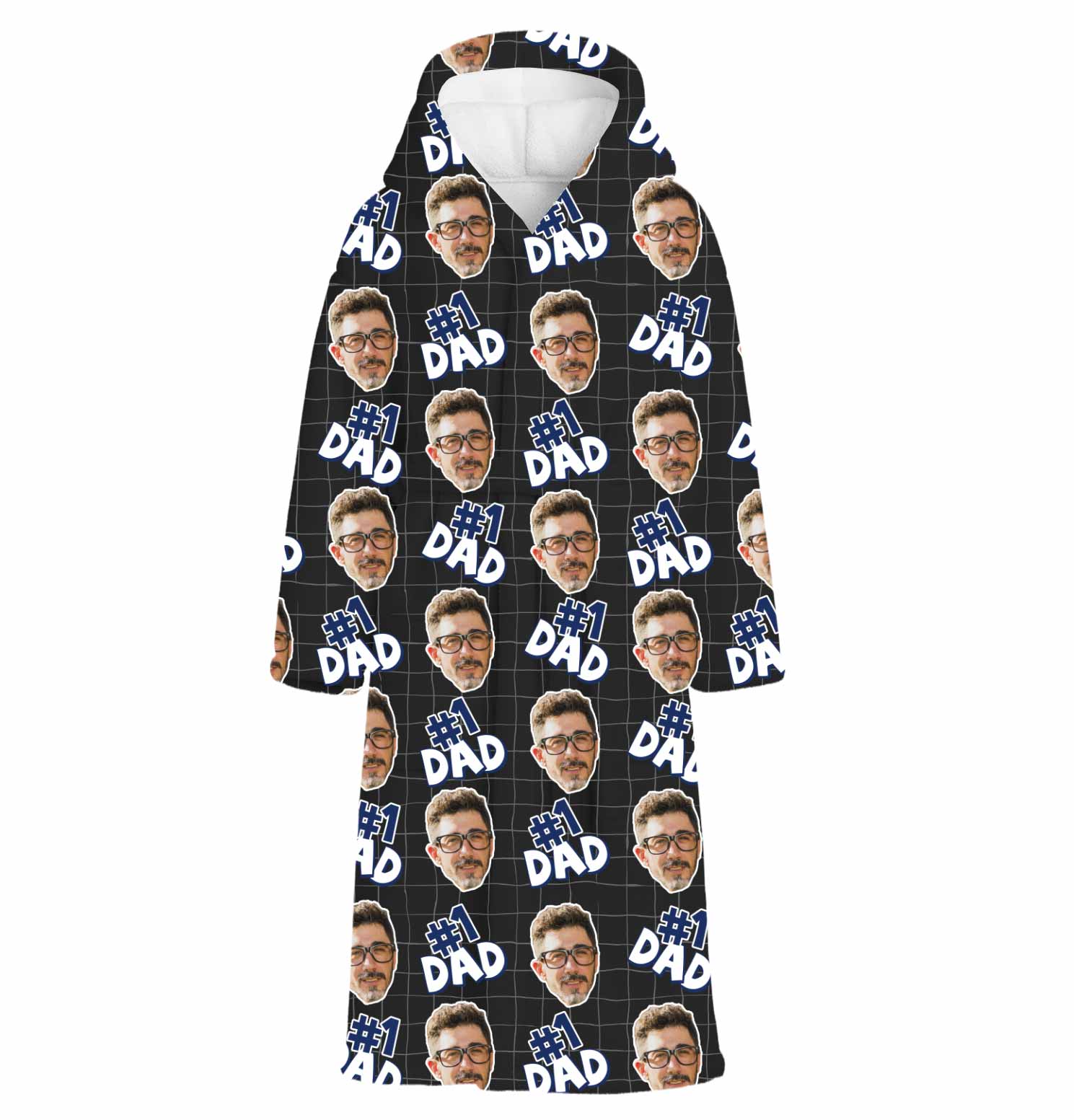 Number 1 Dad Personalised Dressing Gown