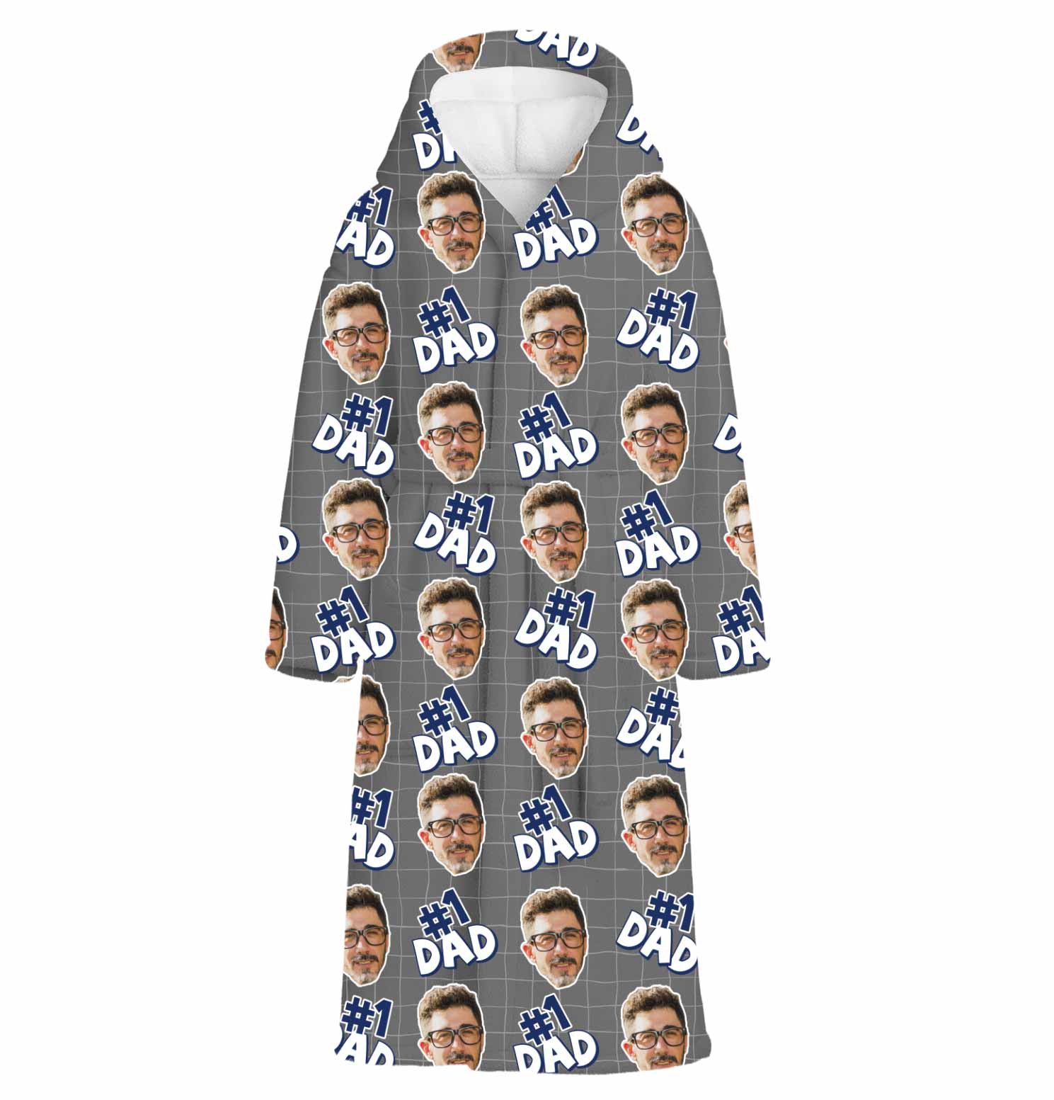 Number 1 Dad Personalised Dressing Gown
