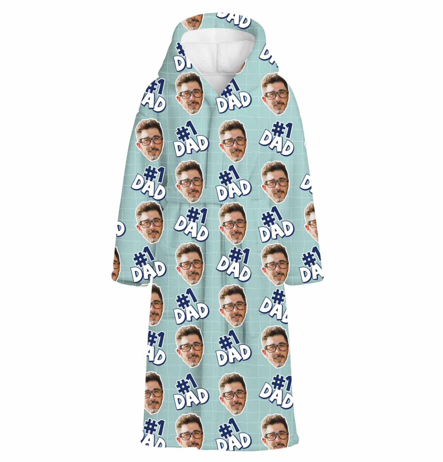 Number 1 Dad Personalised Dressing Gown