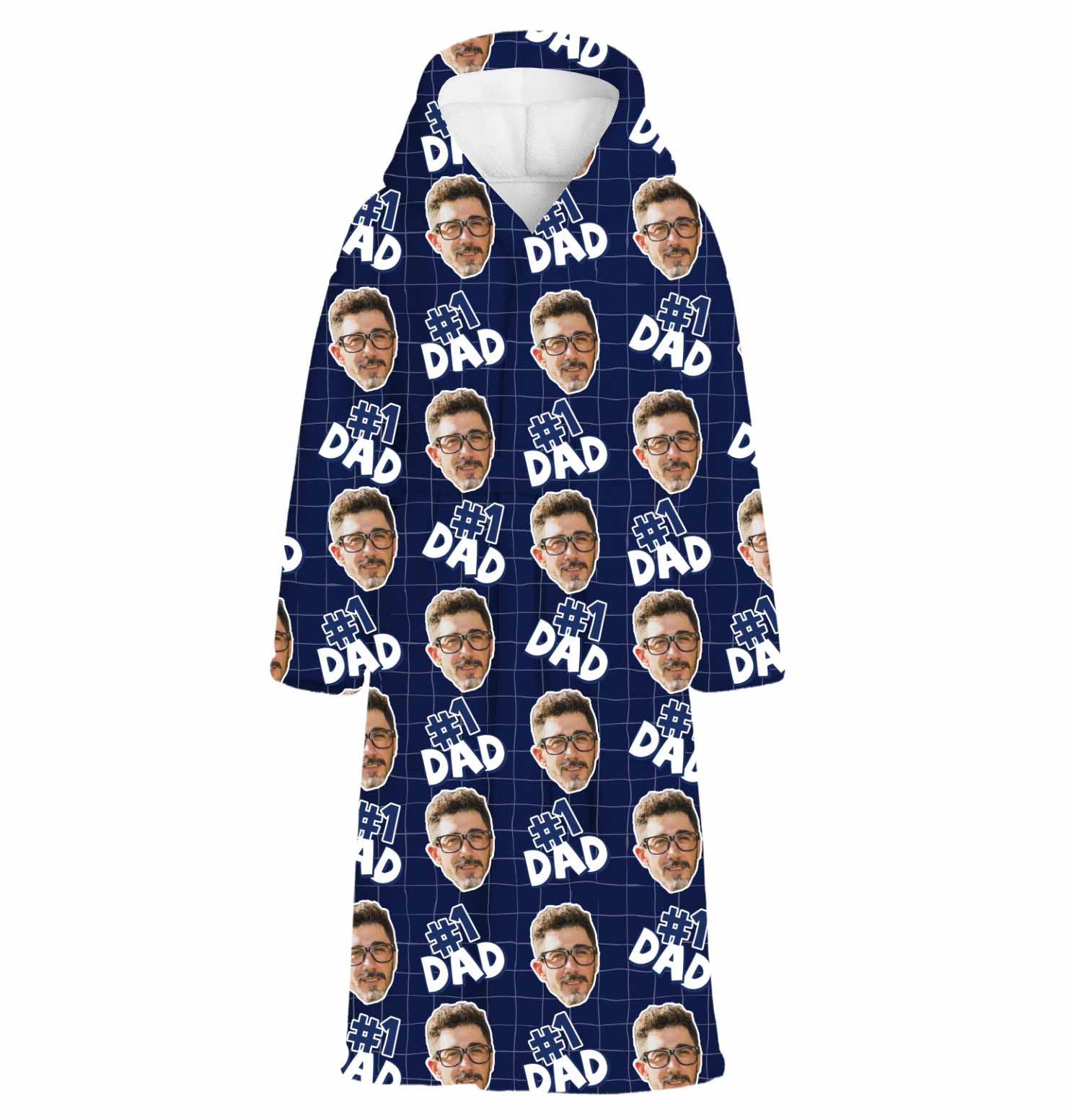 Number 1 Dad Personalised Dressing Gown