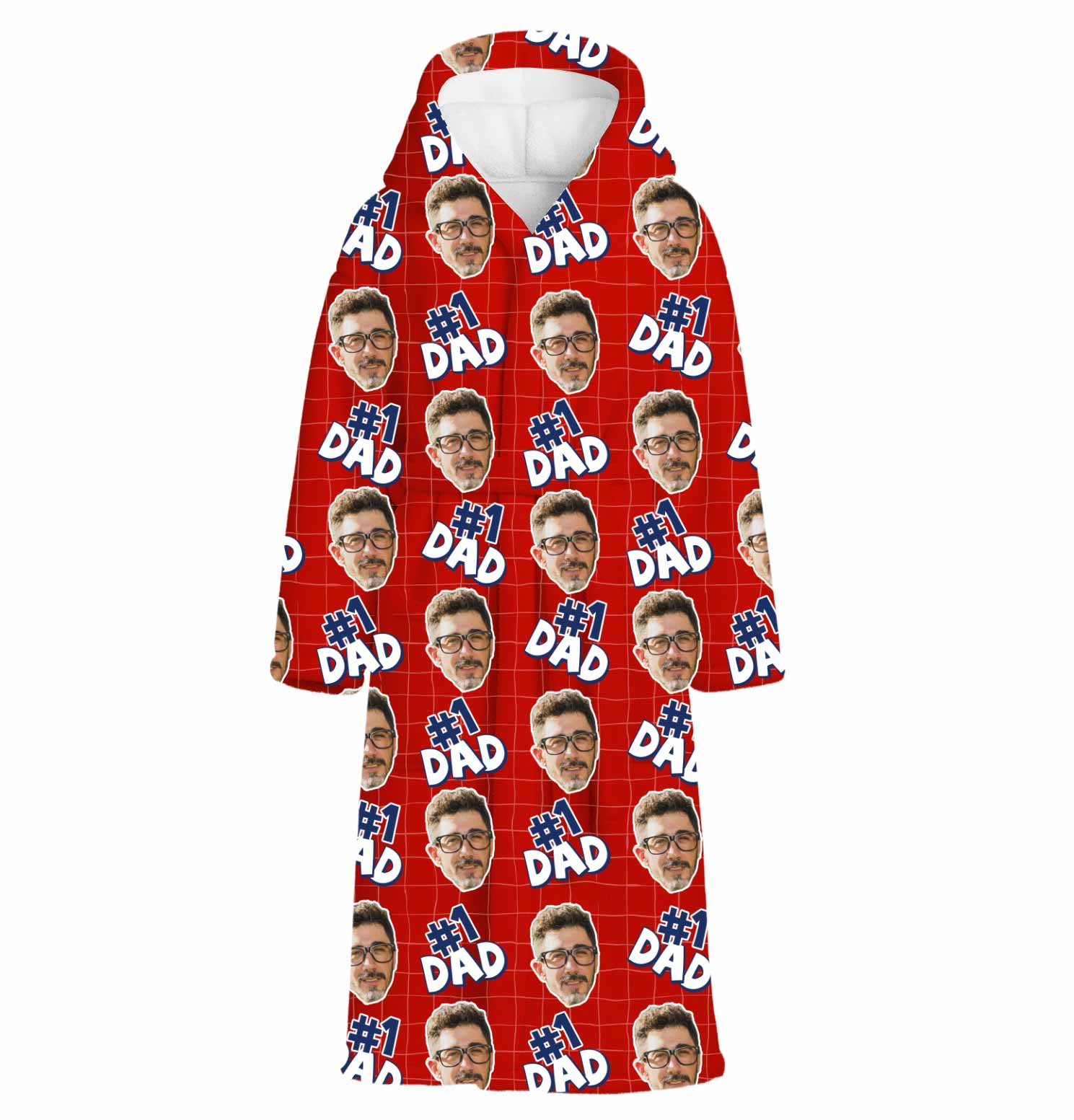 Number 1 Dad Personalised Dressing Gown
