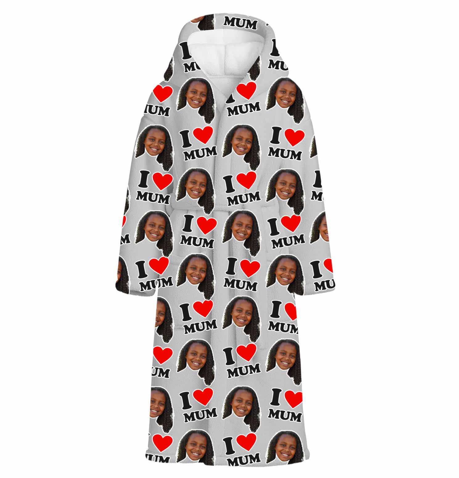 I Heart Mum Personalised Dressing Gown