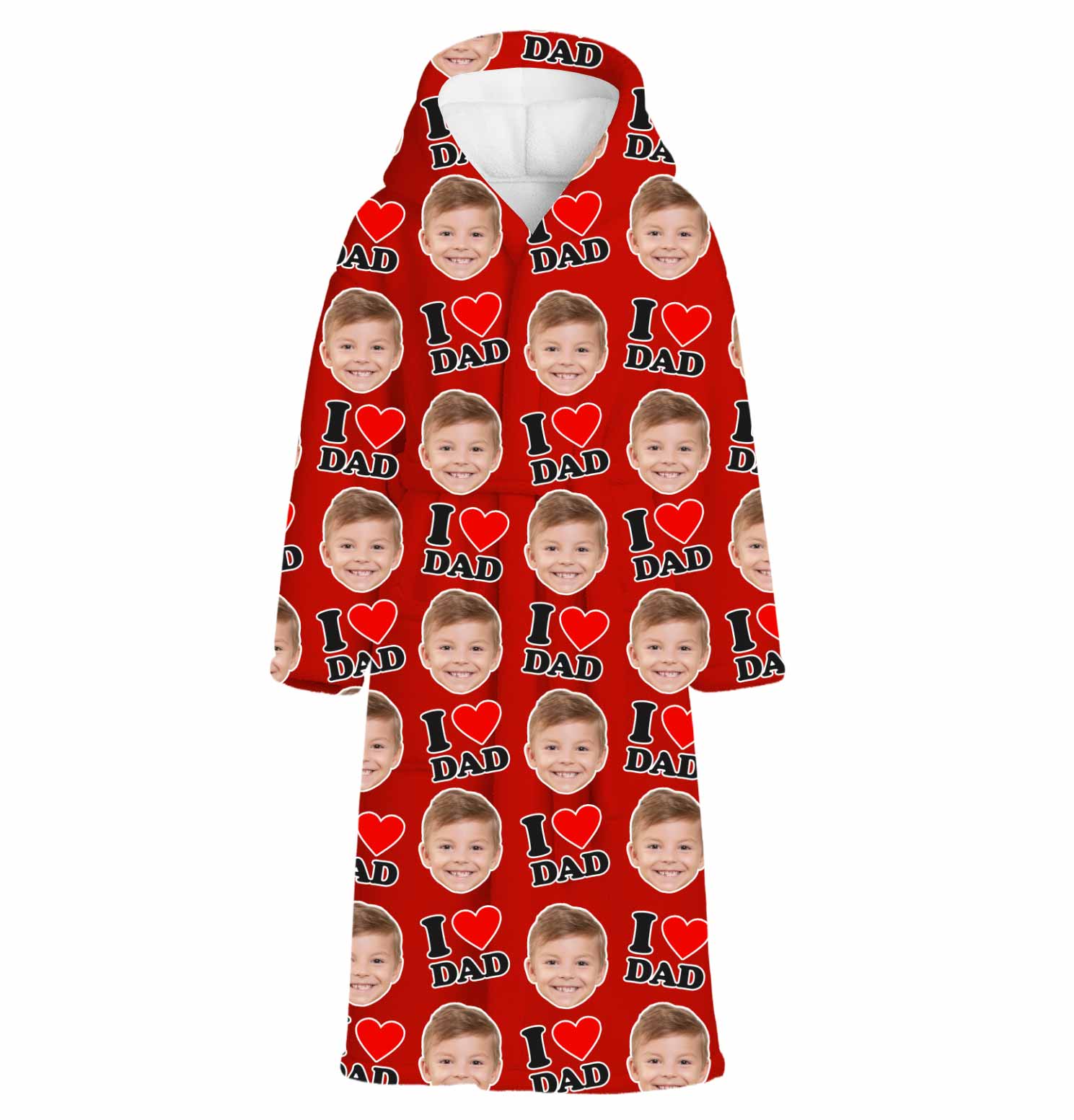 I Heart Dad Personalised Dressing Gown