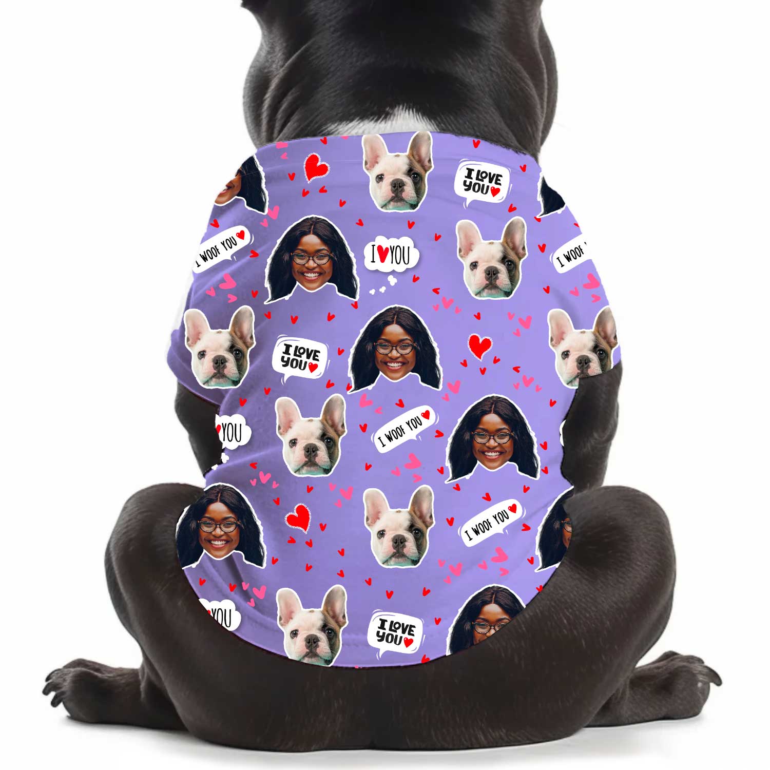 I Wuff You Personalised Dog T Shirt