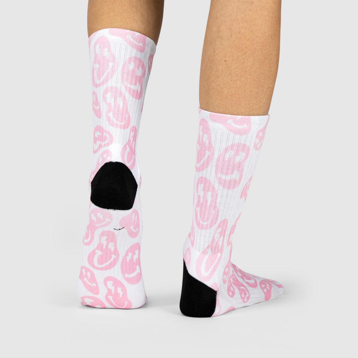 Pink Smiley Socks