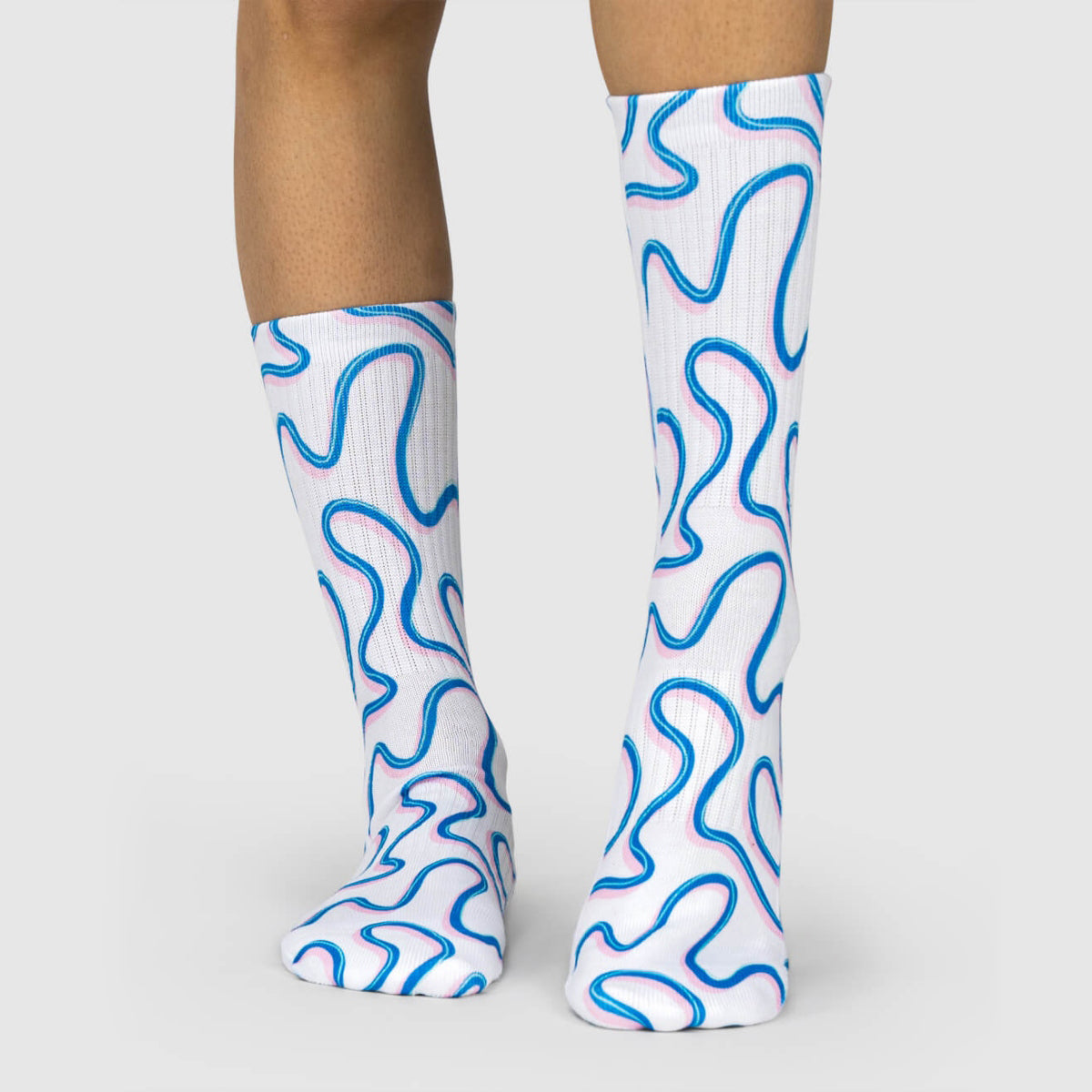 Blue Swirl Socks