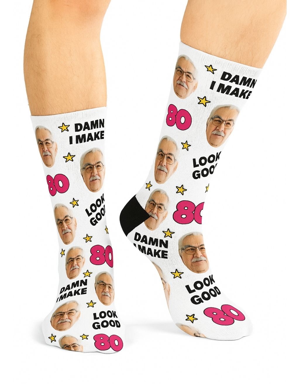 Damn I Make 80 Look Good Socks