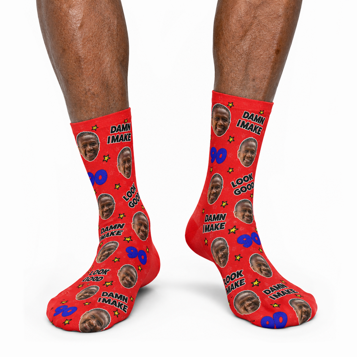 Damn I Make 90 Look Good Socks