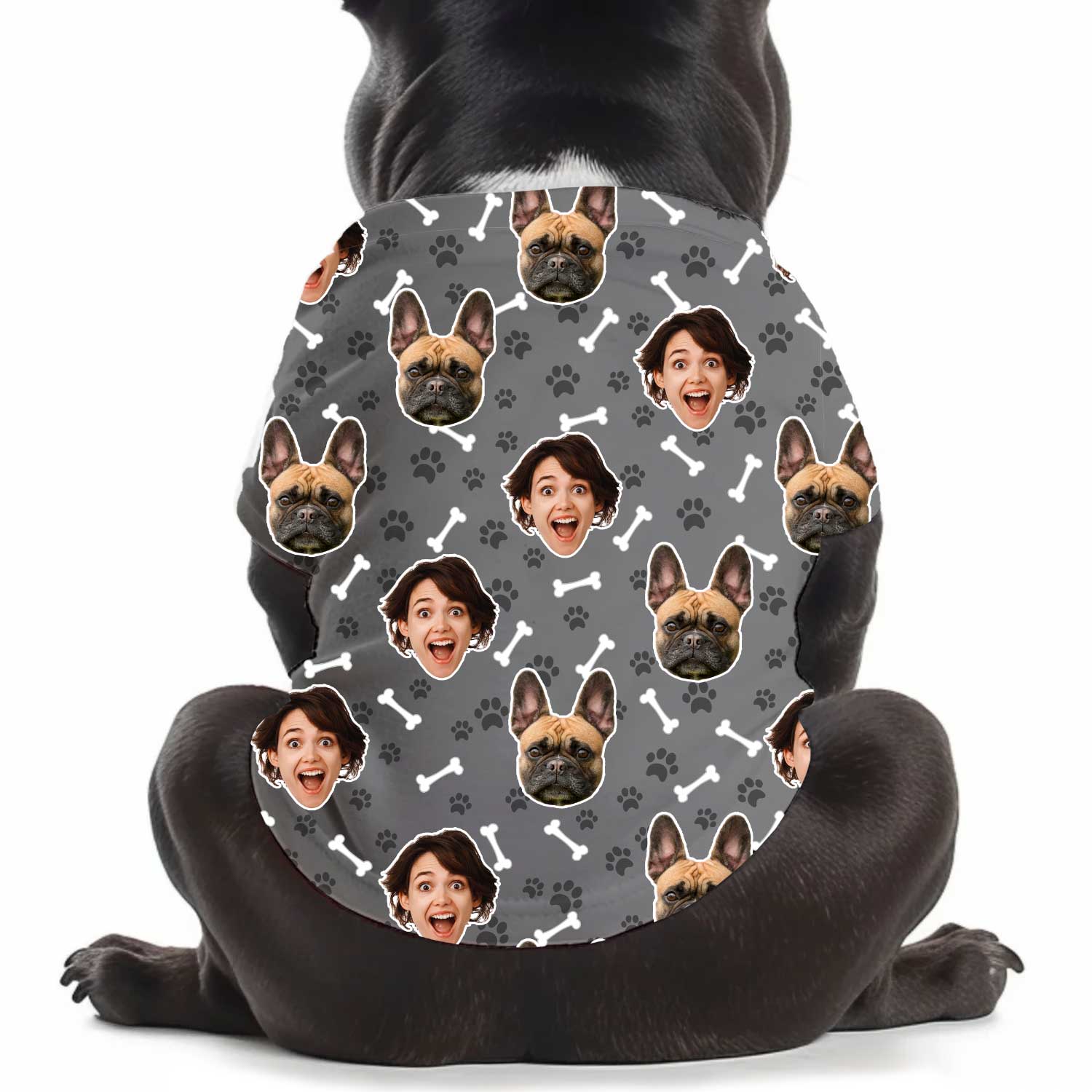 Dogsy Pattern Personalised Dog T Shirt
