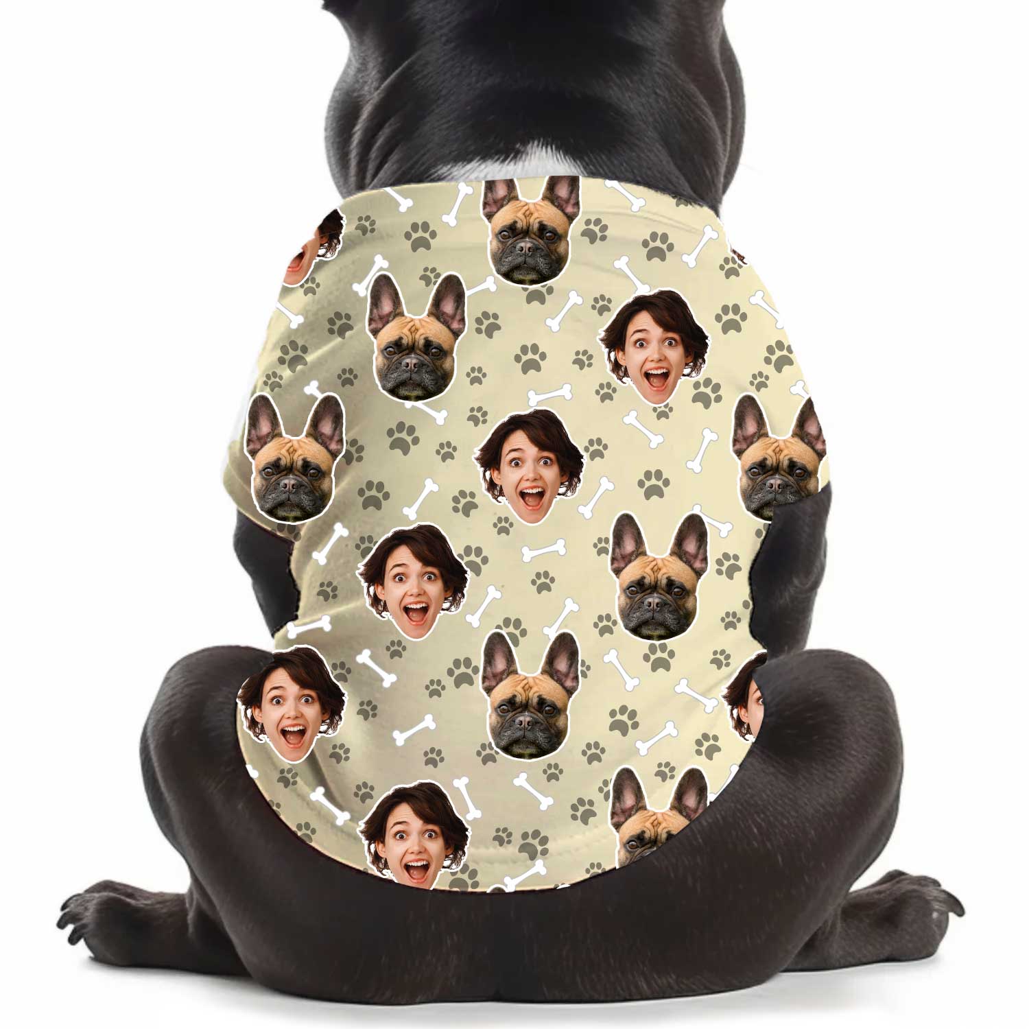 Dogsy Pattern Personalised Dog T Shirt