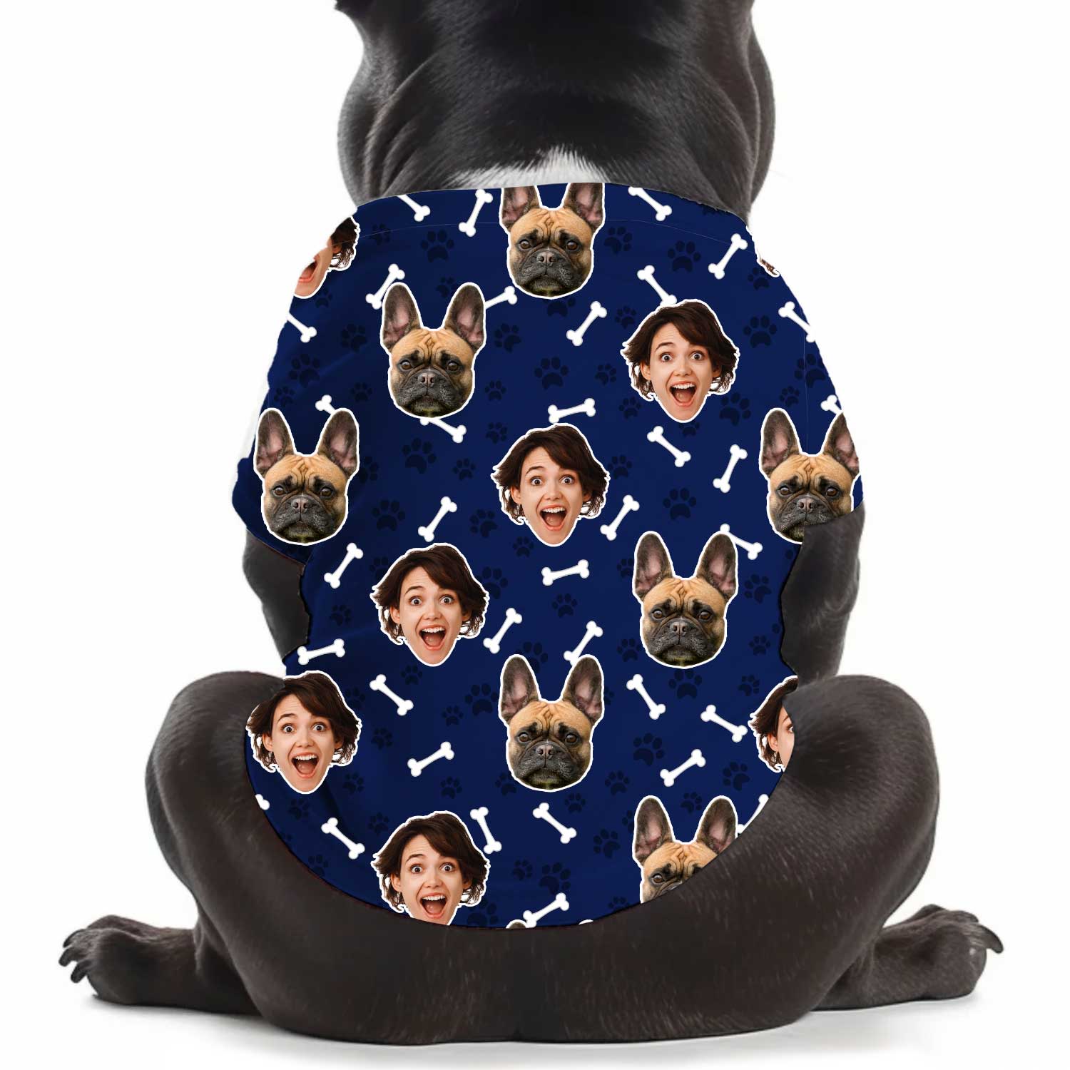 Dogsy Pattern Personalised Dog T Shirt