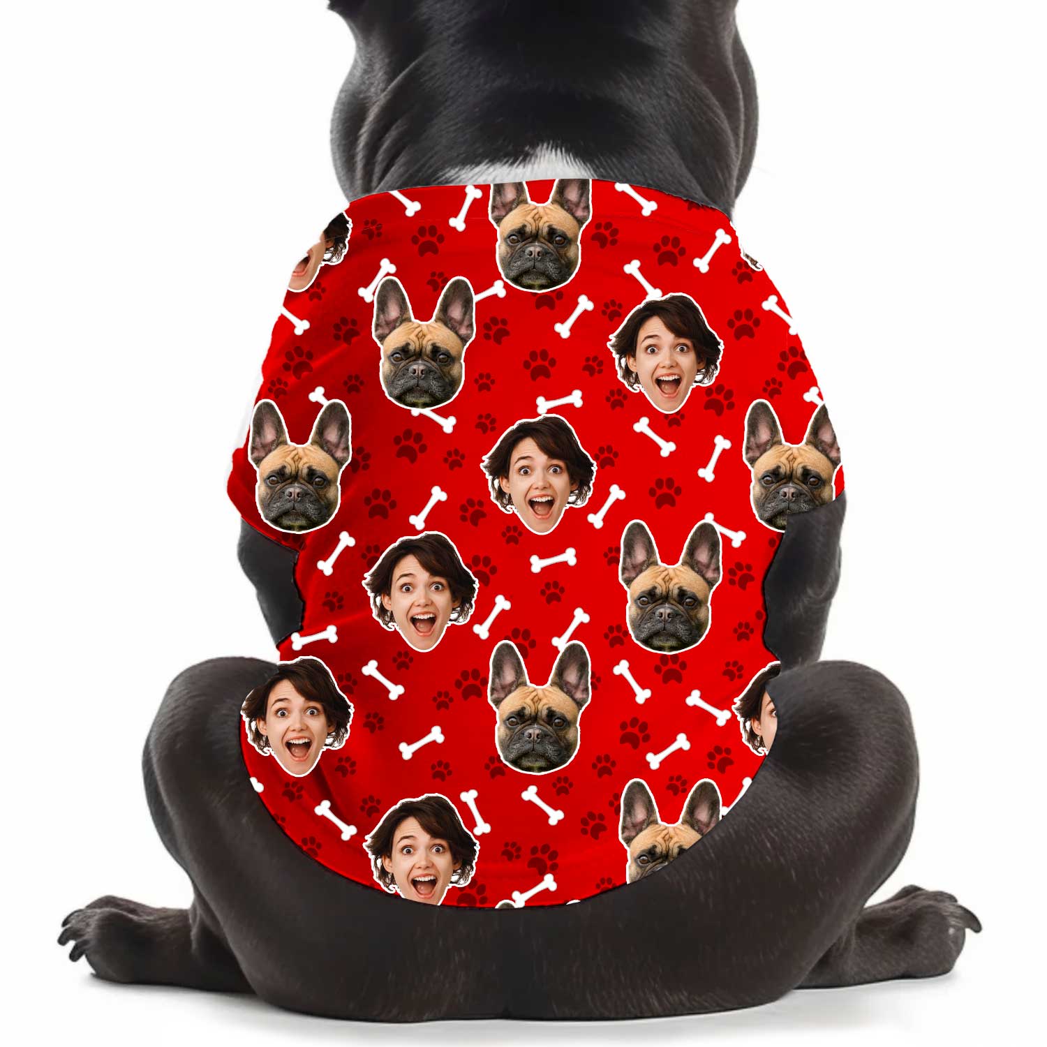 Dogsy Pattern Personalised Dog T Shirt