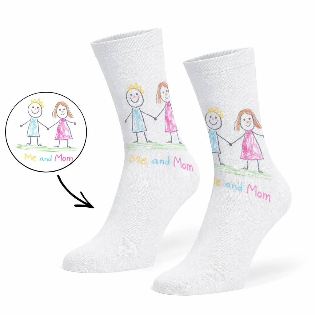 Kids Drawing Personalised Socks