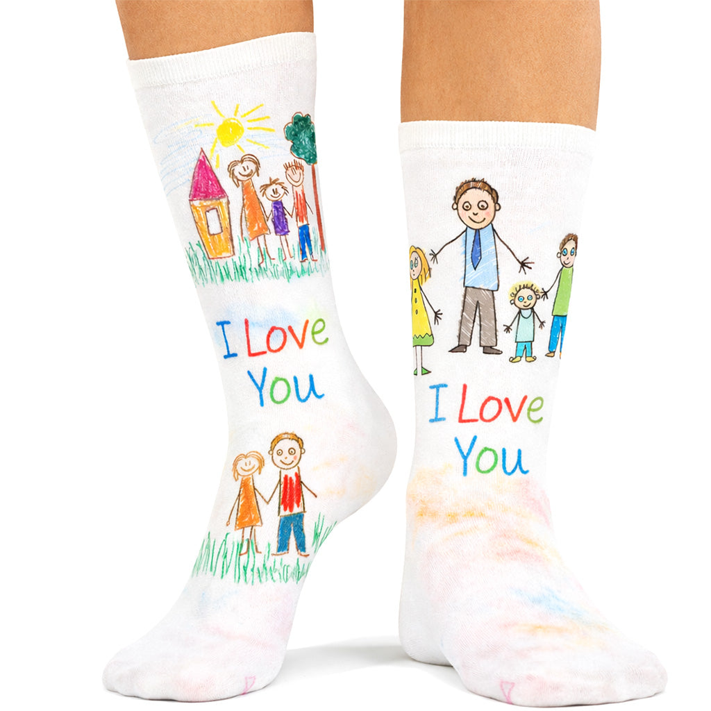 Kids Drawing Personalised Socks