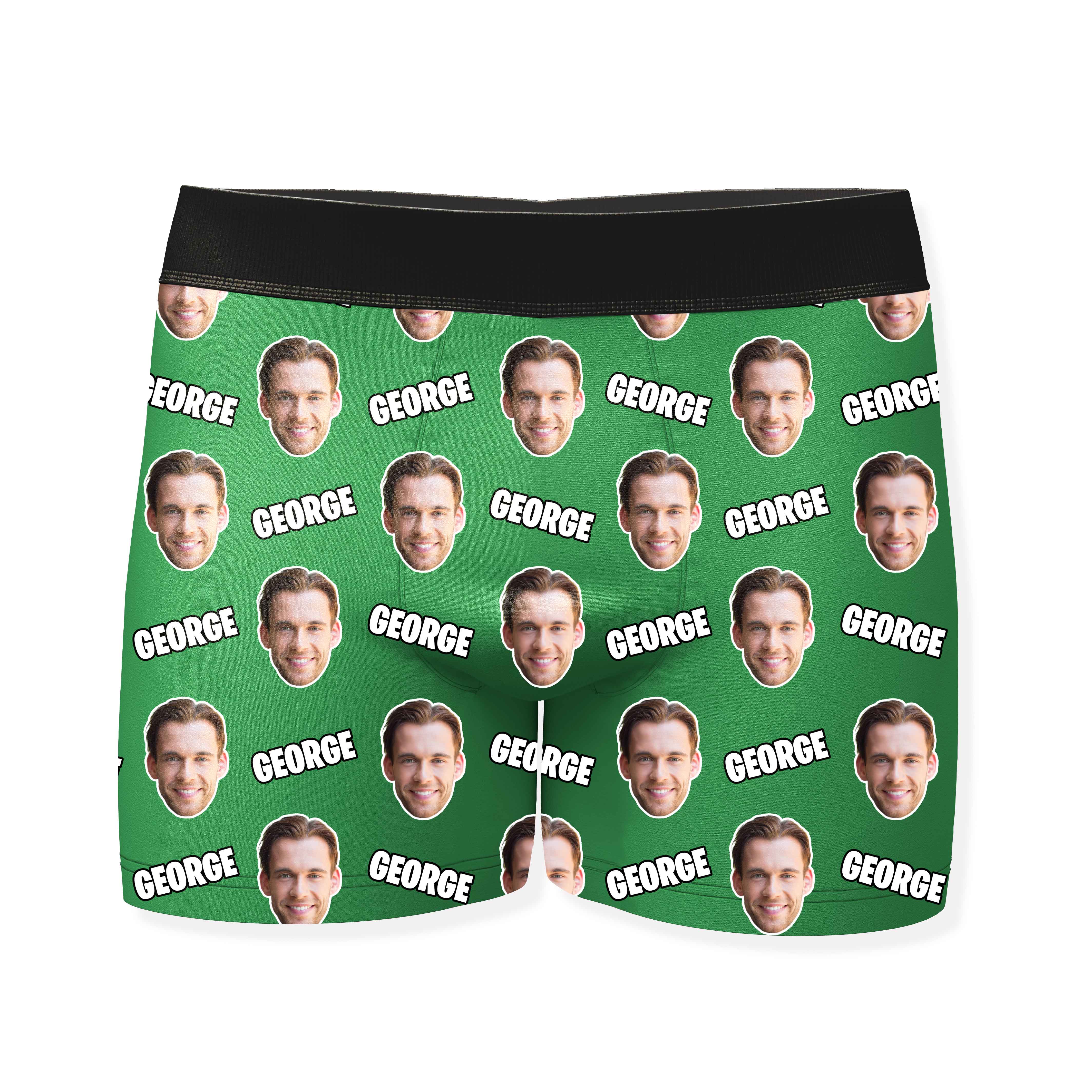 Name and Face Personalised Boxers