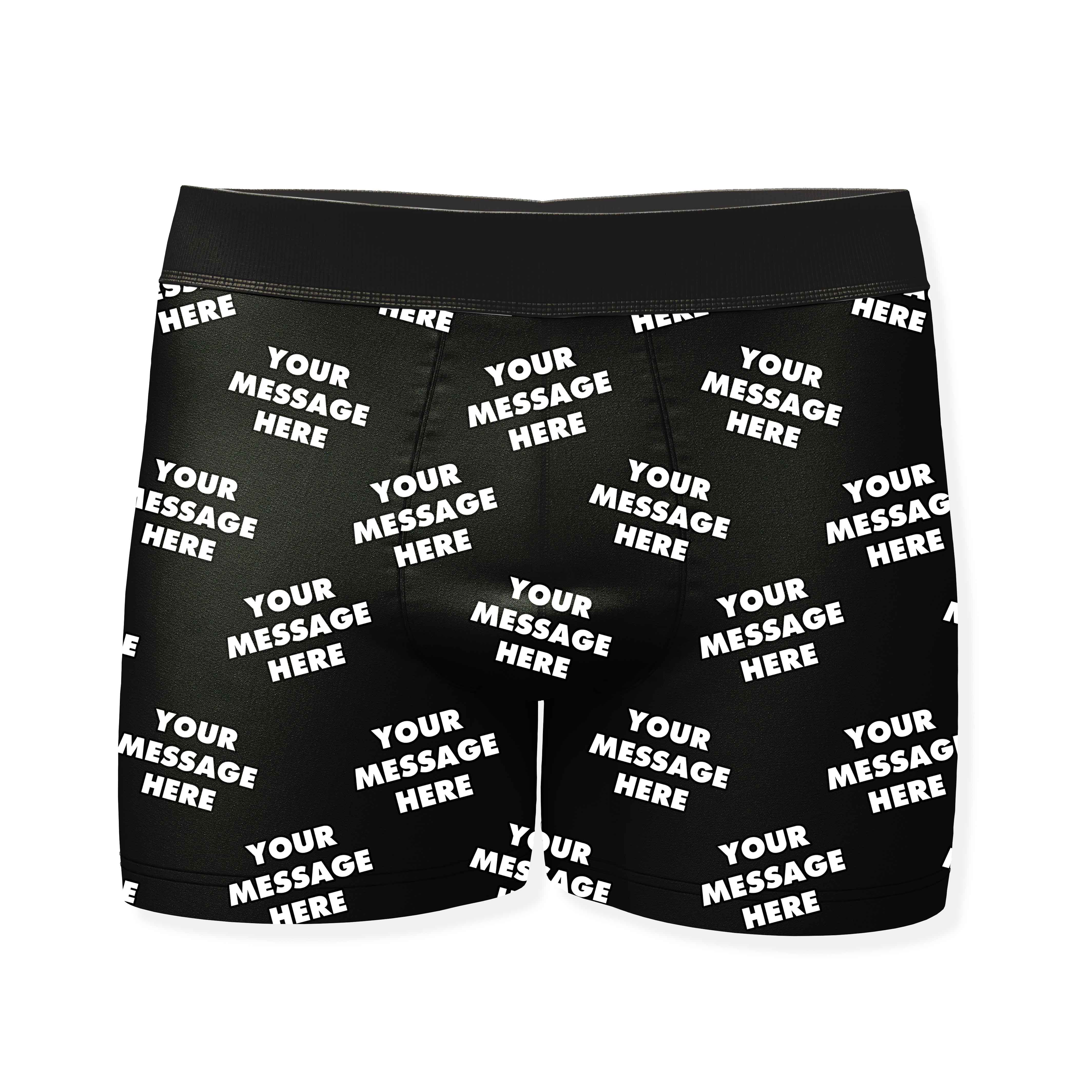 Personalised Boxers With Your Message