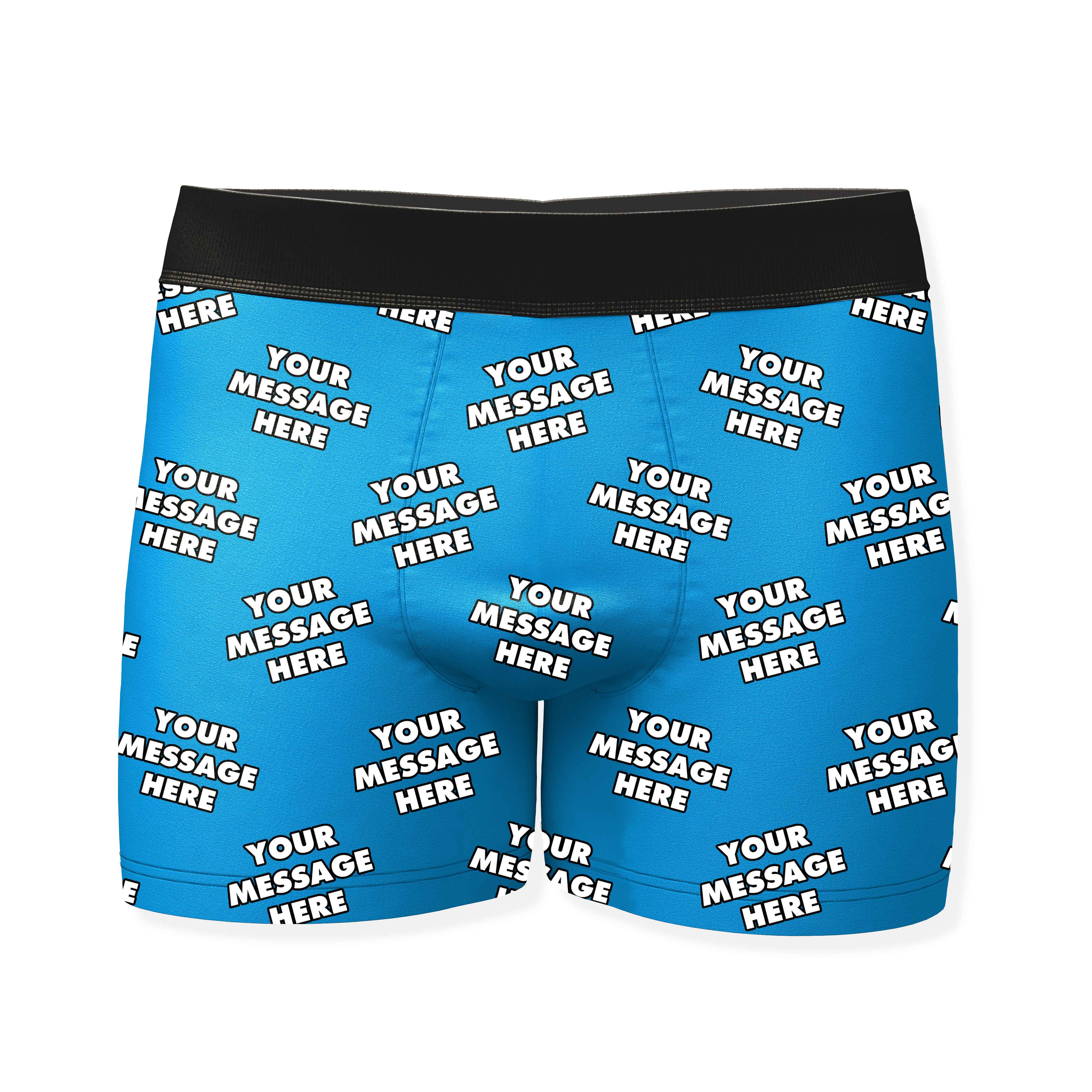 Personalised Boxers With Your Message