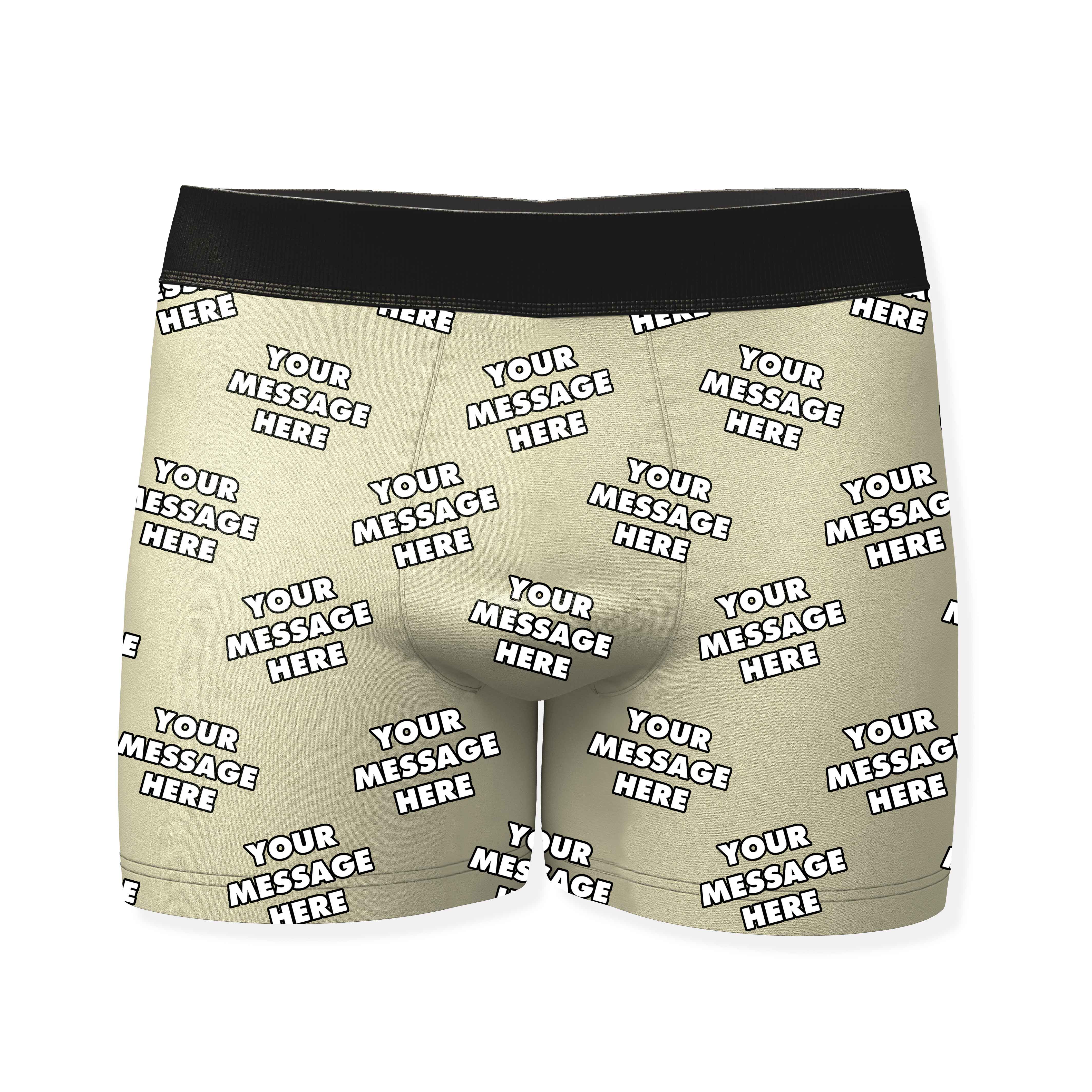 Personalised Boxers With Your Message