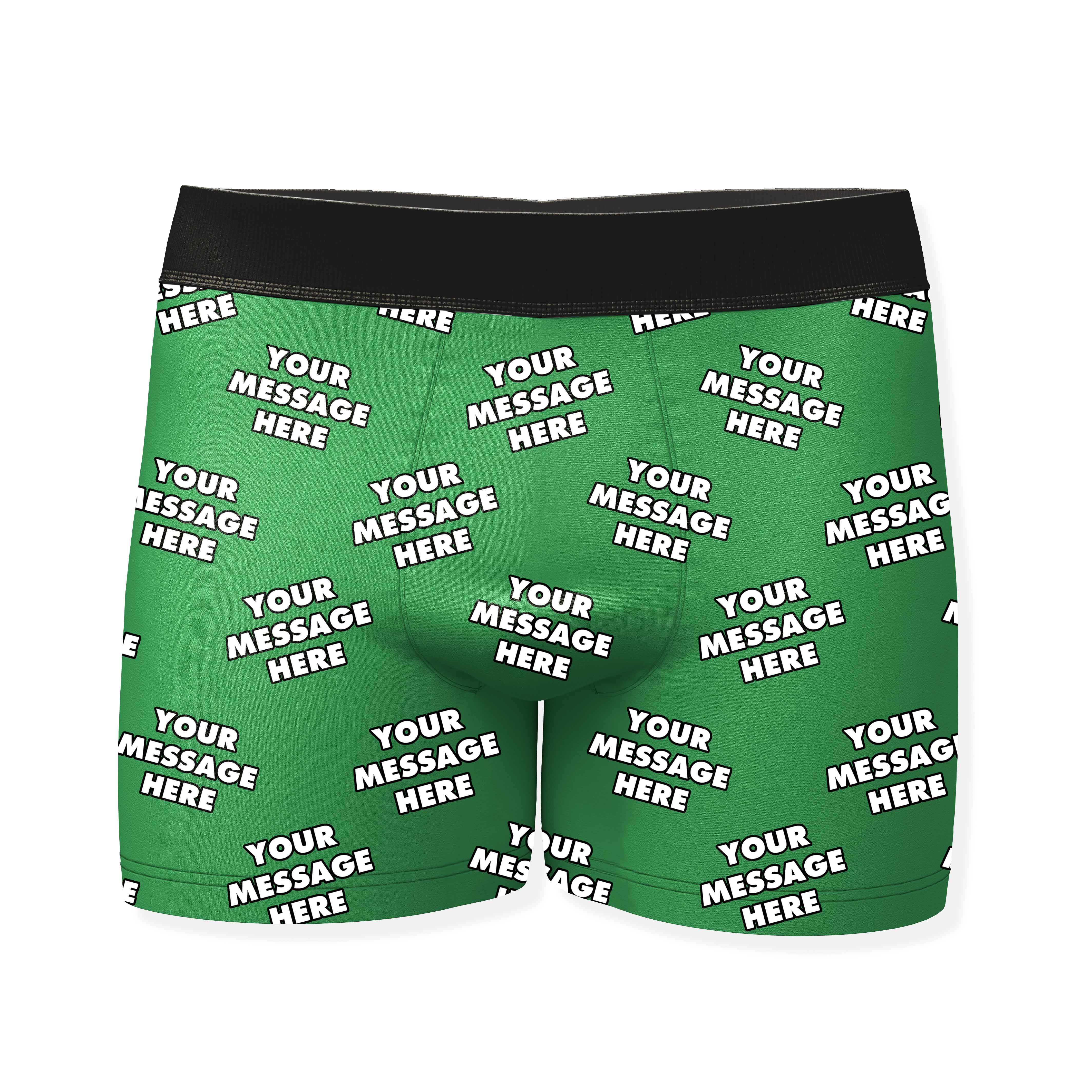 Personalised Boxers With Your Message